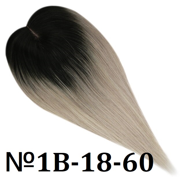 Накладка из натуральных волос на пробор